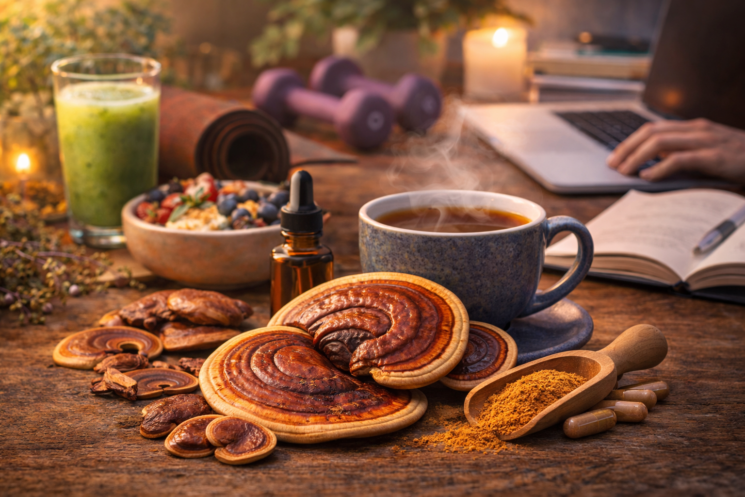 image showing sReishi Mushroom in Daily Wellness Routines